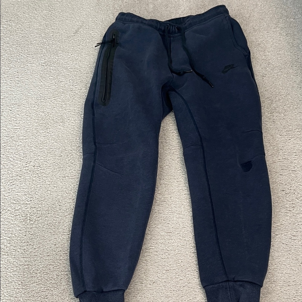 Nike tech fleece men’s navy blue sweatpants men’s medium